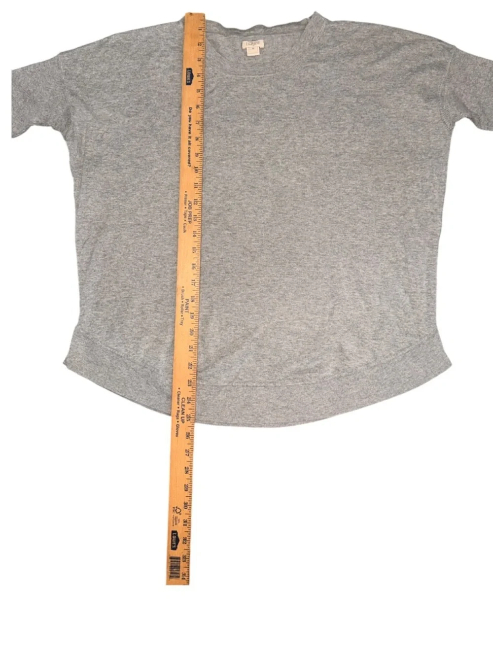 J. Crew Heather grey knit top oversized dolman sleeve casual relaxed fit top